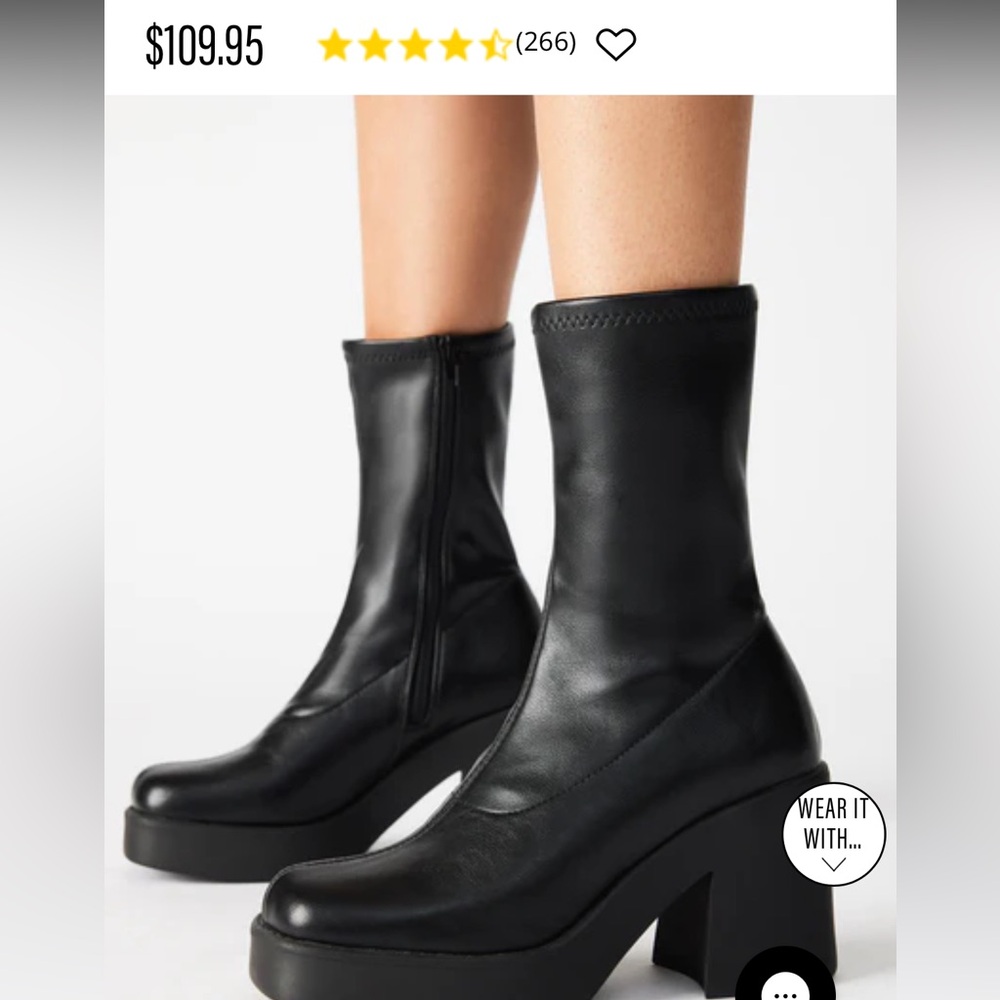 Steve Madden Klayton platform boots 7.5